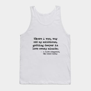 Deeper in love - F Scott Fitzgerald Tank Top